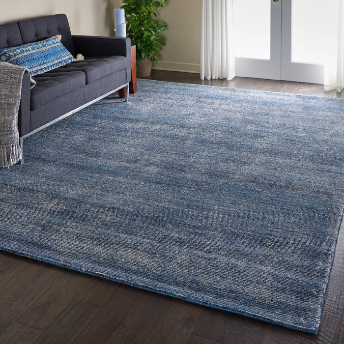 Nourison Weston WES01 Blue 10'x14' Textured Rug