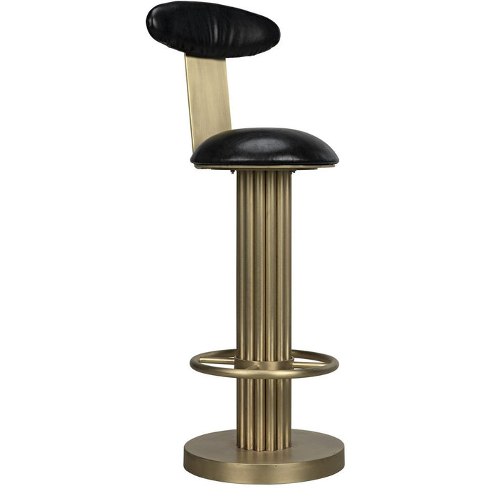 Sedes Counter Stool, Steel with Brass Finish
