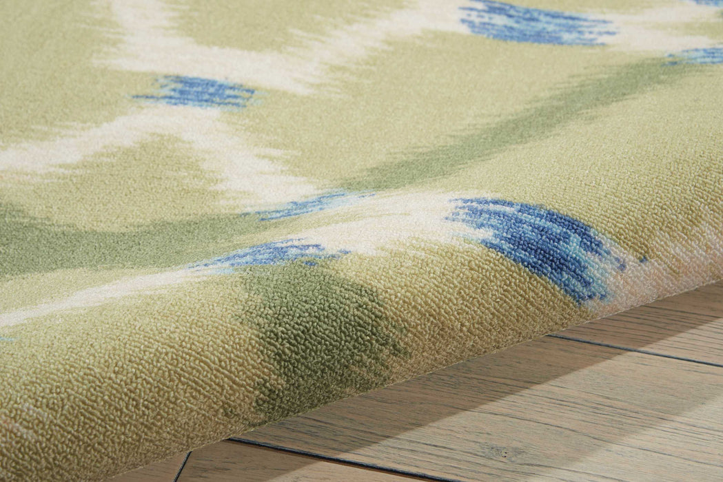 Waverly Sun N Shade SND05 Green 8'x11'   Rug