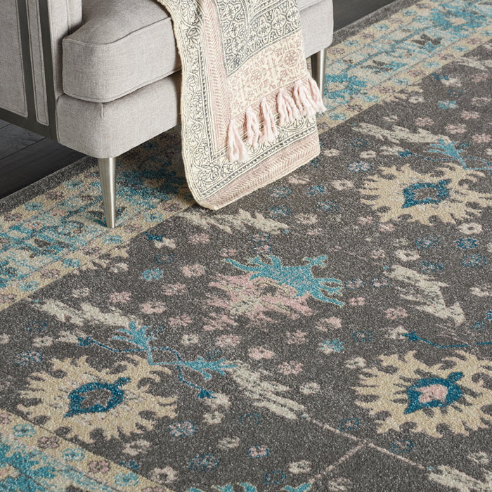 Nourison Tranquil TRA10 Pink and Grey 9'x12' Oversized  Rug