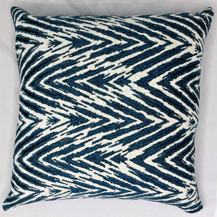 The Bradshaw Collection Teal & Blue bold stripes 24” Pillow Case