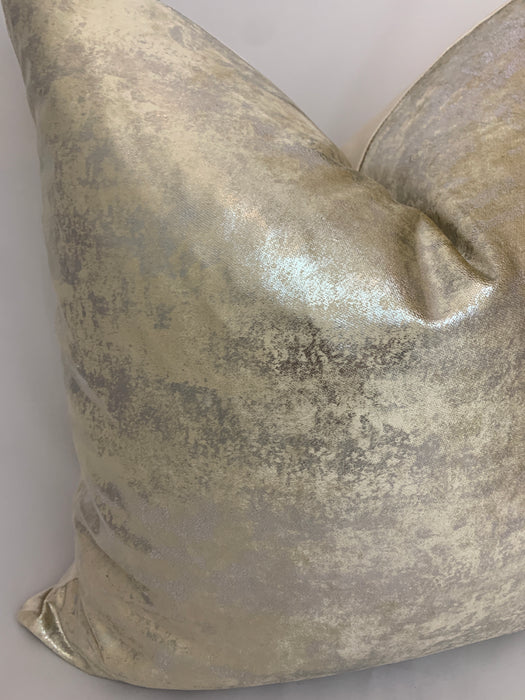 The Bradshaw Collection Silver Metallic 24” Pillow Case