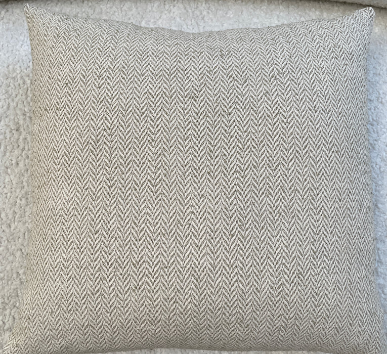 Neutral textured fabric 20x20 pillow case