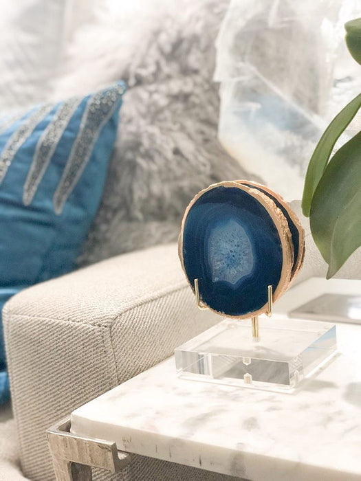 Blue Agate Coasters