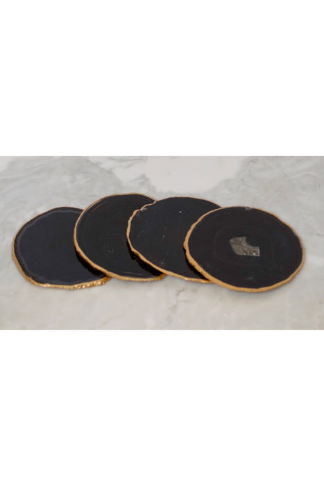 Black Agate Coasters