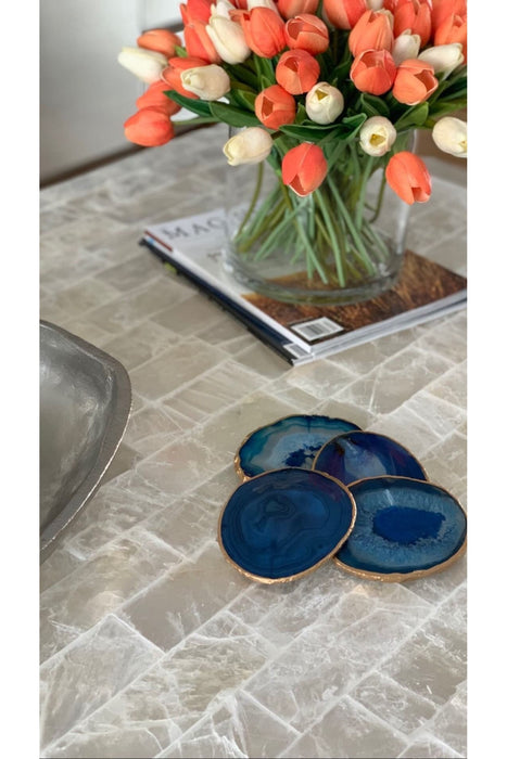 Blue Agate Coasters