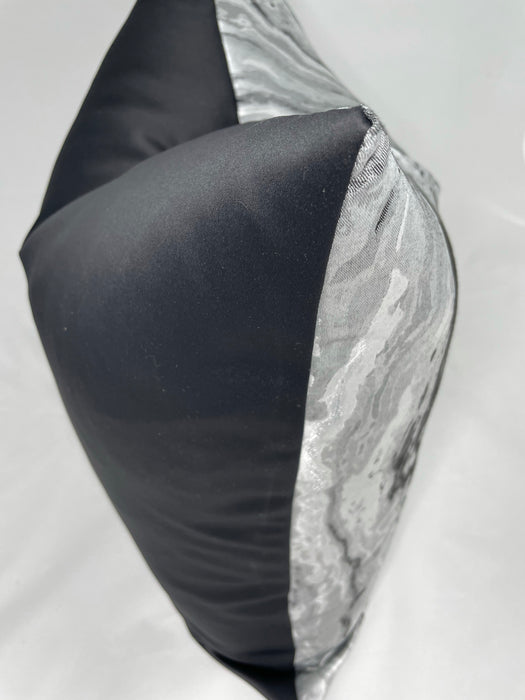 The Bradshaw Collection Black Marble 24” Pillow Case