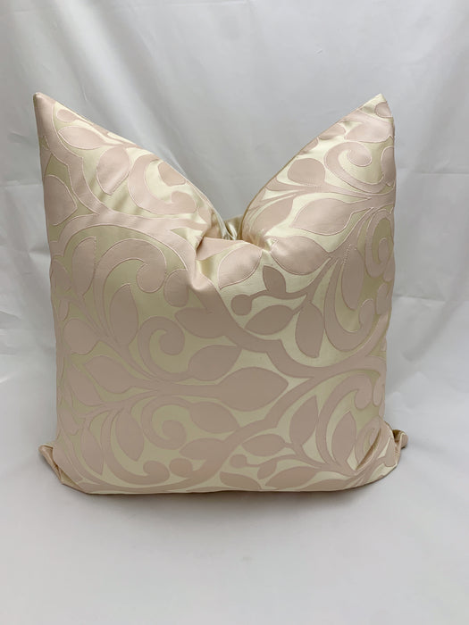 Soft Blush & Cream 24x24 Pillow Case
