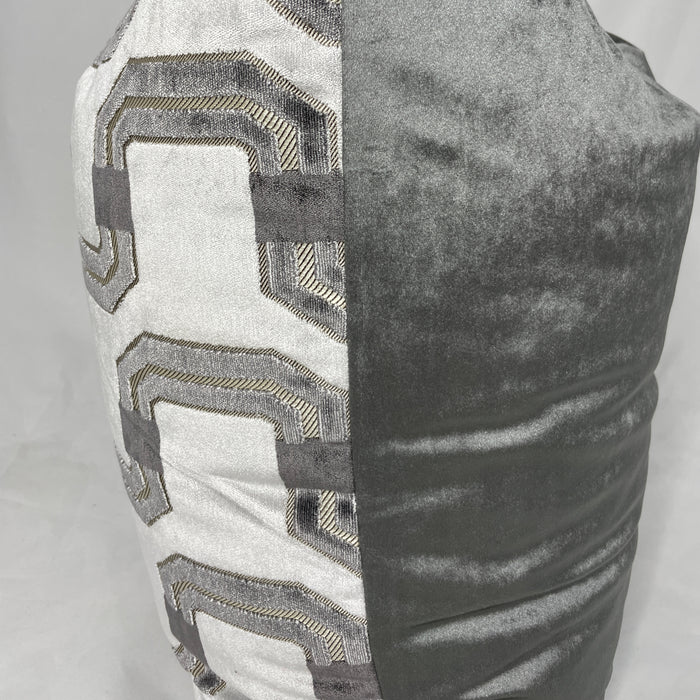 The Bradshaw Collection Gray Modern 24” Pillow Case