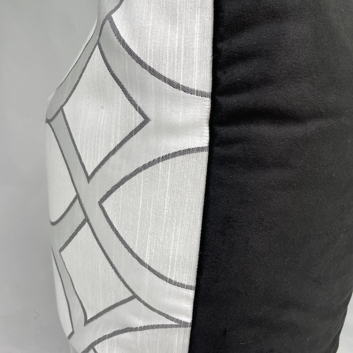 The Bradshaw Collection Gray Satin Weave Swirl 24x24