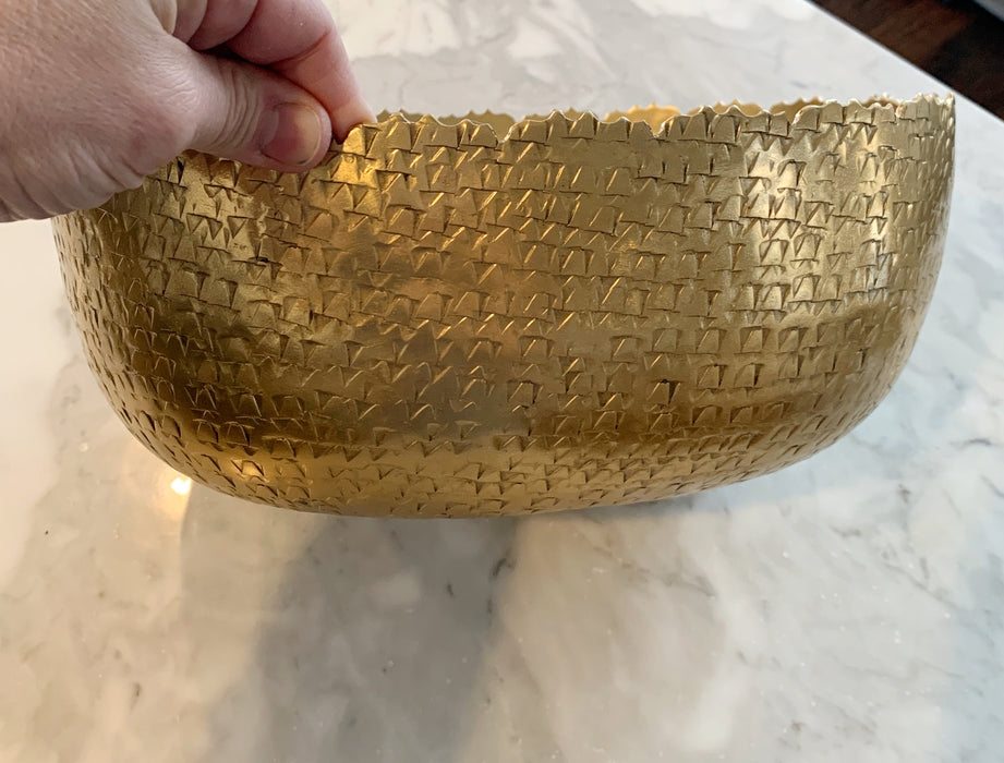 Gold Basket Bowl