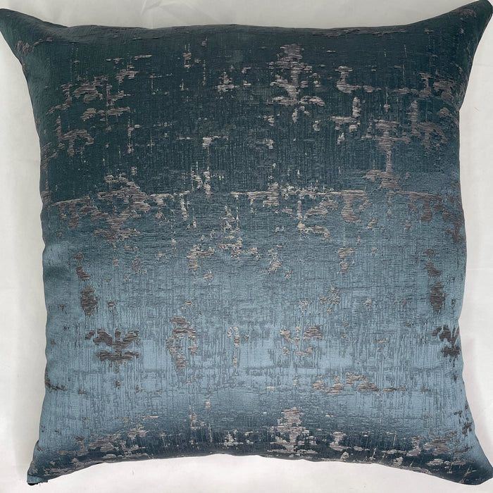The Bradshaw Collection Teal and charcoal satin 24” Pillow Case