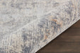 Nourison Rustic Textures RUS01 Grey and Beige 8'x11' Oversized Rug