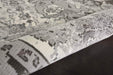Nourison Twilight TWI03 Grey and White 8'x10' Large Rug