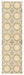 Nourison Luminance LUM01 Beige and White 8' Runner Hallway Rug