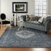 Malta by kathy ireland Home MAI11 Navy 9'x12' Area Rug