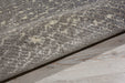 Nourison Twilight TWI12 Grey and White 8' Round Large Rug