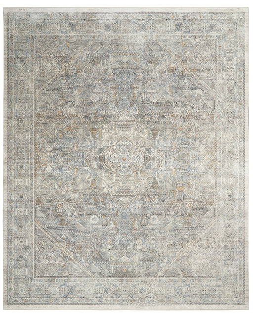 Nourison Starry Nights 10' x 13' Cream and Grey Vintage Area Rug