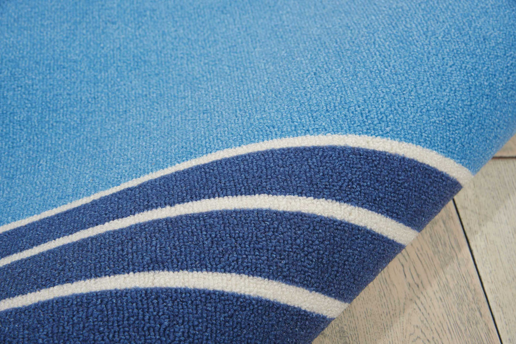 Waverly Sun N Shade SND45 Blue 10'x14'   Rug