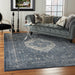 Malta by kathy ireland Home MAI11 Navy 9'x12' Area Rug