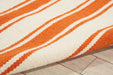 Nourison Rio Vista DST01 White and Orange 5'x8' Area Rug