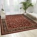 Nourison 2000 2002 Dark Red Multicolor 3'x5' Area Rug