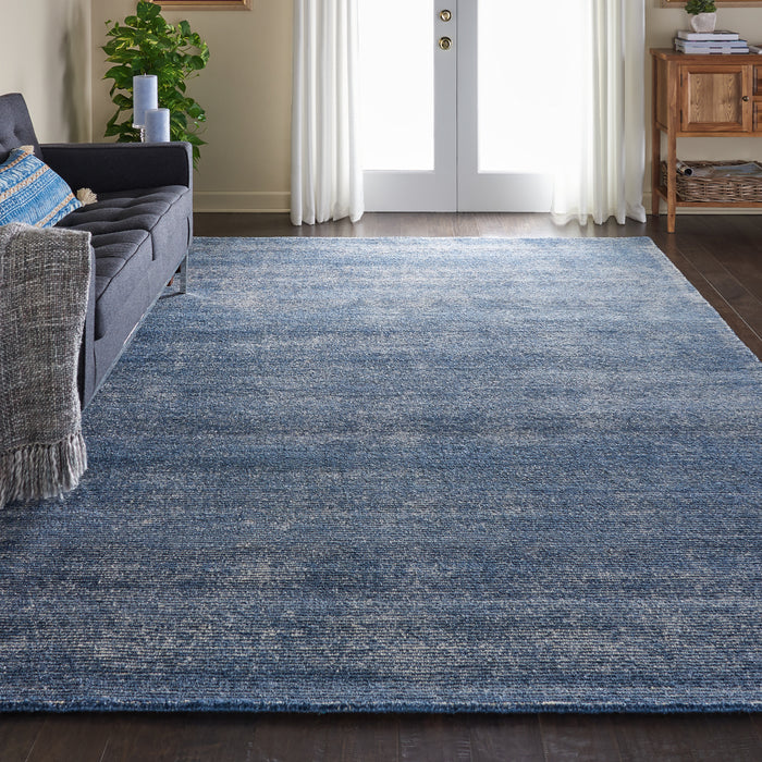 Nourison Weston WES01 Blue 10'x14' Textured Rug