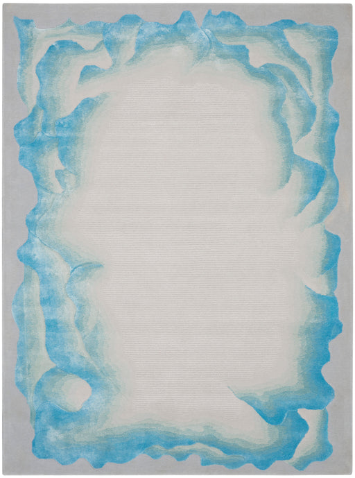 Nourison Prismatic 4' x 6' Sea Mist Blue Area Rug