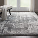 Nourison Prismatic 6'x8' Silver Grey Abstract Area Rug