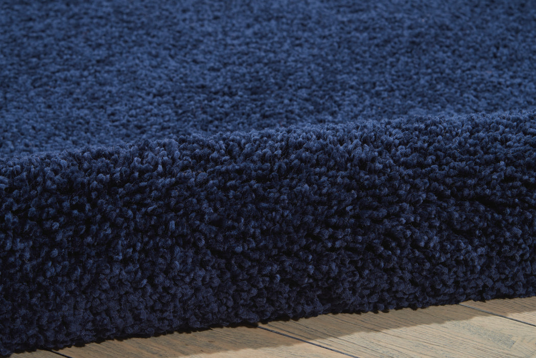 Nourison Malibu Shag MSG01 Dark Blue 5'x7'  Area Rug