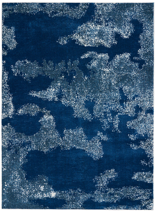 Nourison Etchings 5'3" x 7'3" Blue Abstract Area Rug