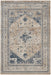 kathy ireland Home Malta MAI02 Beige and Blue 5'x8' Area Rug