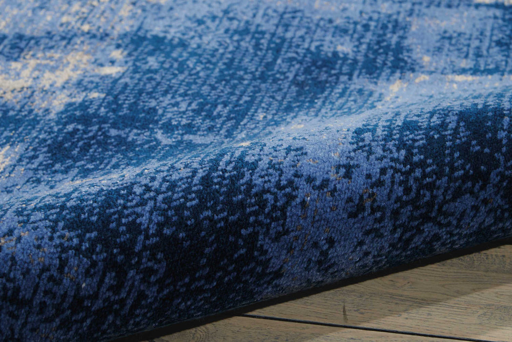 Nourison Twilight TWI20 Grey and Blue 8'x10' Large Rug