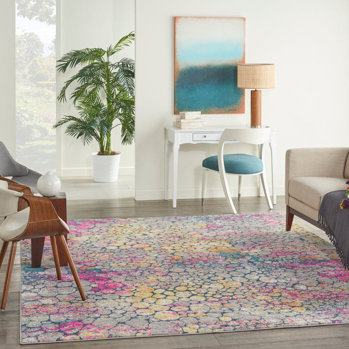 Nourison Passion 7'x10' Yellow Multicolor   Area Rug
