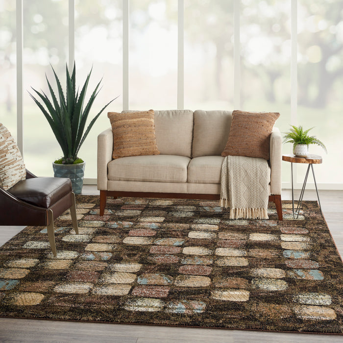 Nourison Modesto 8'x11' Charcoal   Area Rug