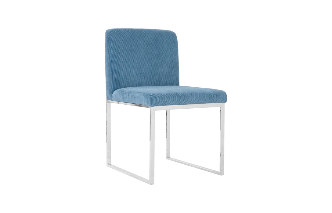 Frozen Dining Chair, Corduroy Blue