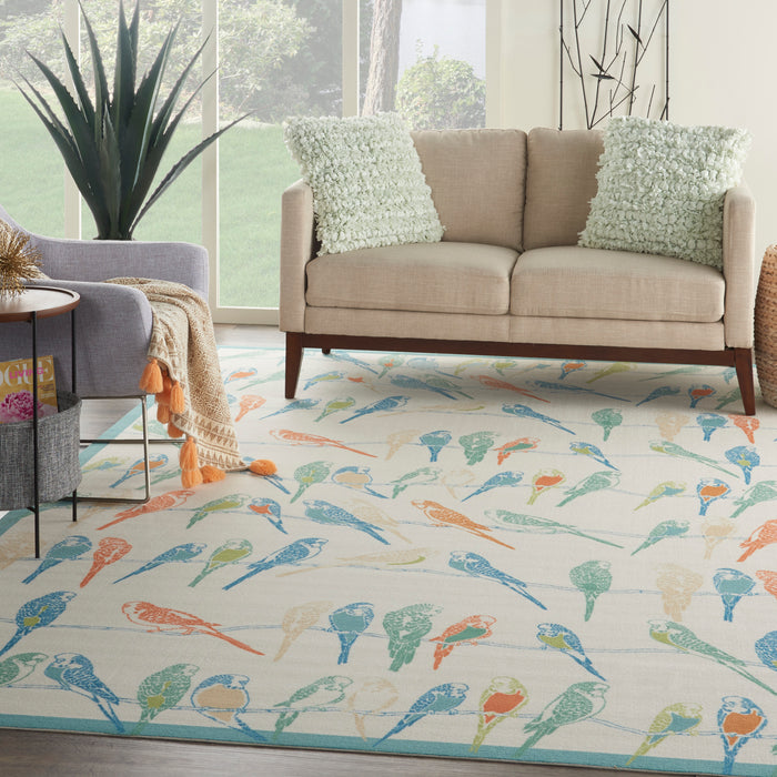 Waverly Sun N Shade SND52 Multicolor 10'x14'   Rug