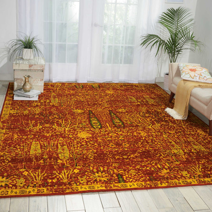 Nourison Timeless TML04 Red 8'x10'   Rug