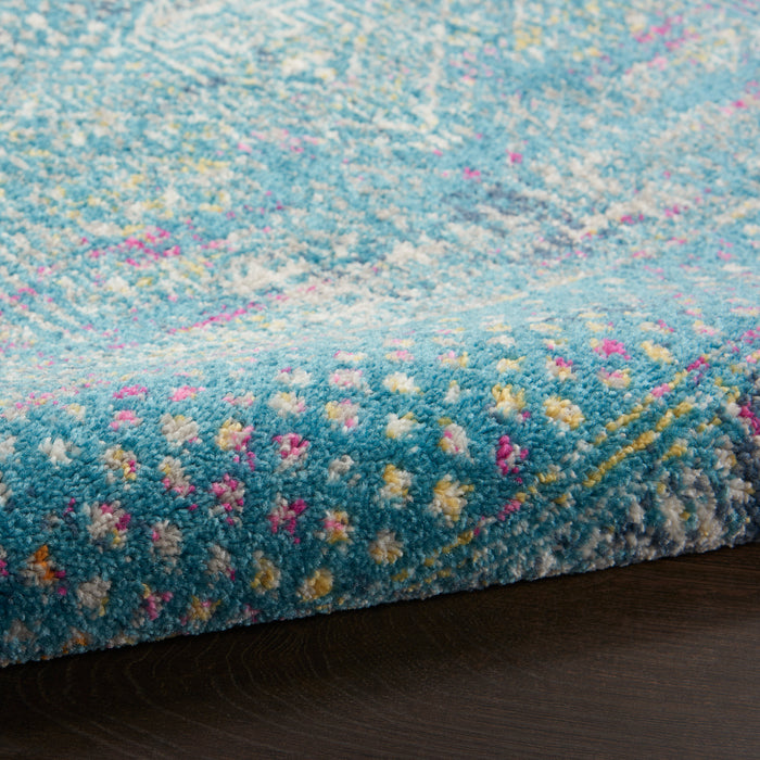 Nourison Passion 10' Runner Blue     Area Rug