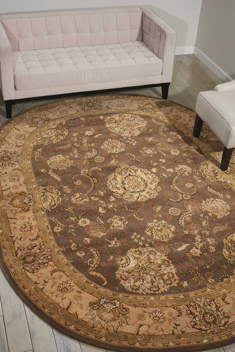 Nourison 2000 2259 Grey 10' Oval  Area Rug