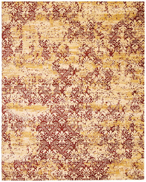 Nourison Rhapsody RH005 Yellow and Red 5'x8' Area Rug