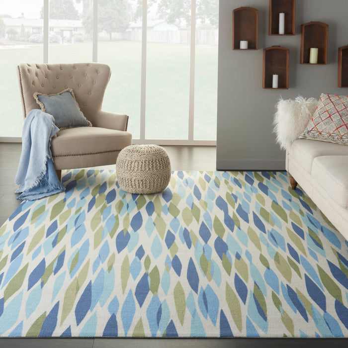 Waverly Sun N Shade SND01 Green 10'x13'   Rug