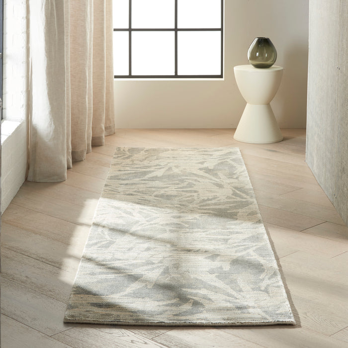 Calvin Klein Home Maya MAY07 Zinc/Paloma 8' Runner  Hallway Rug