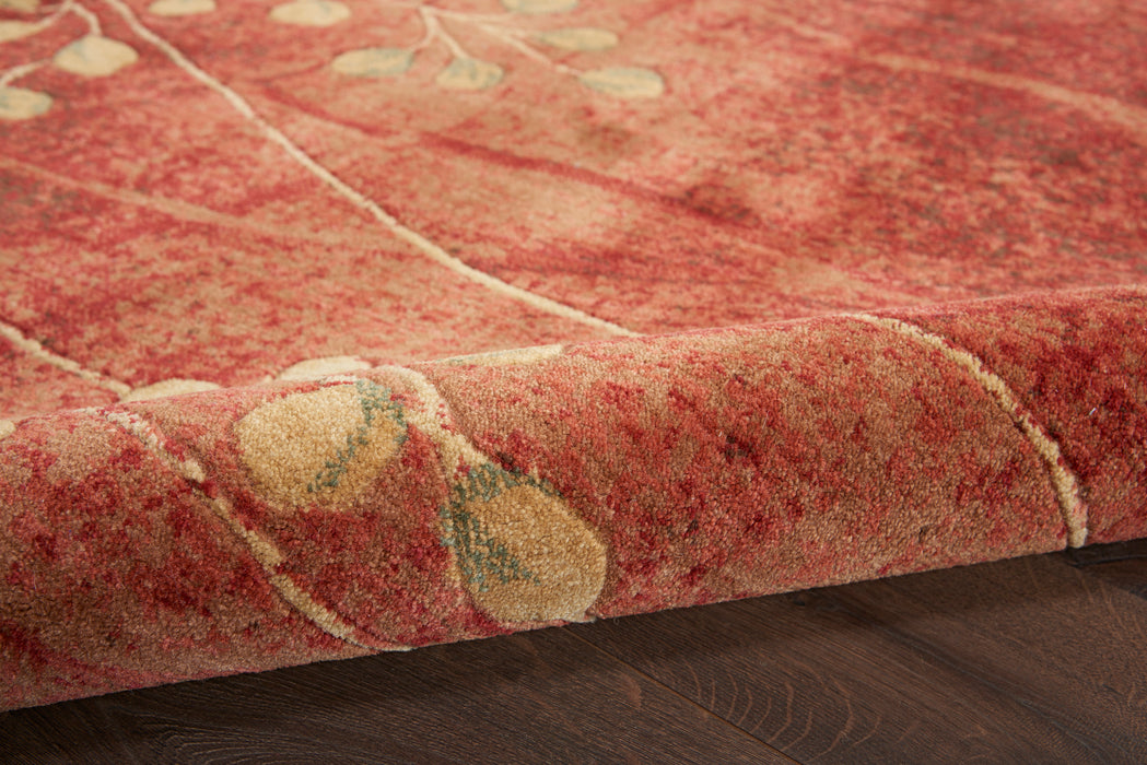 Nourison Somerset ST74 Red 8' Round   Rug