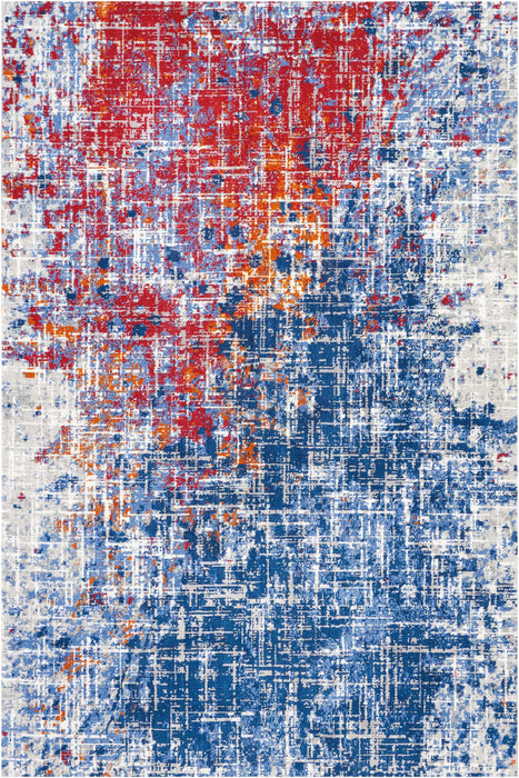 Nourison Twilight TWI25 Red and Blue 6'x8' Area Rug