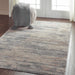 Nourison Rustic Textures RUS04 Beige and Grey 4'x6' Rustic Area Rug