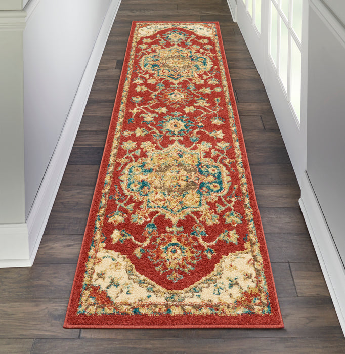 Nourison Traditional Antique 8' Runner  Persian    Area Rug