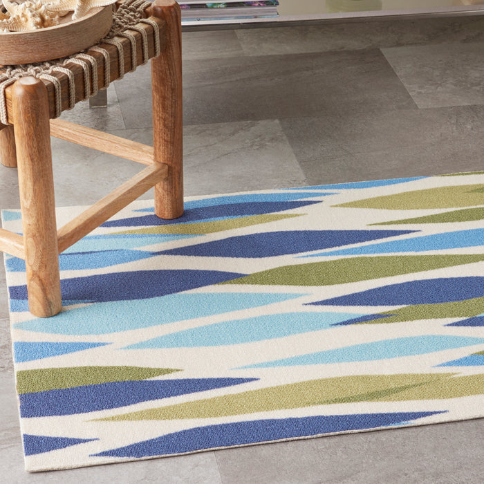 Waverly Sun N Shade 2'x4' Green  Area Rug