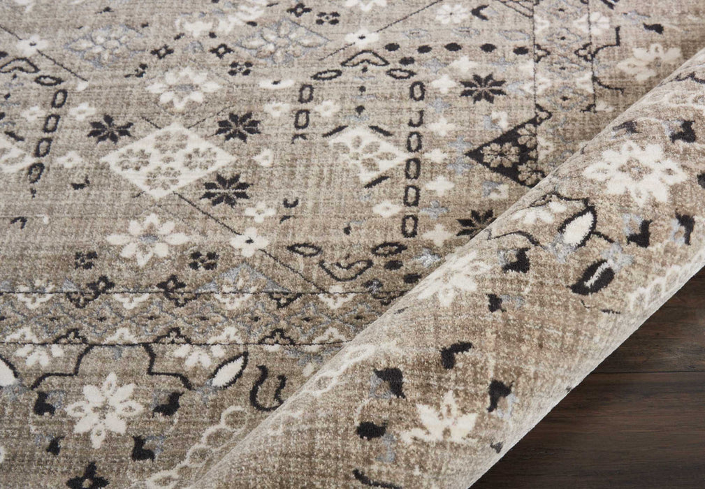 kathy ireland Home Silver Screen KI343 Taupe 10'x13' Oversized  Rug