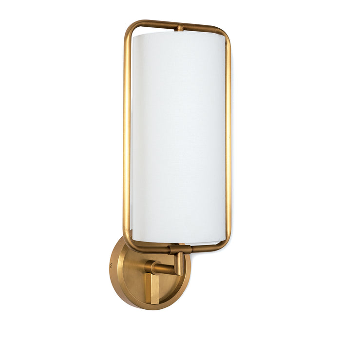 Geo Rectangle Sconce (Natural Brass)